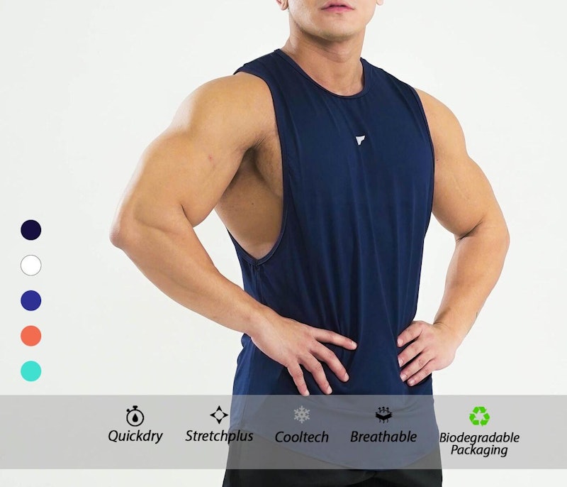 Flexzone Deepcut Tanks Basic Gym Running 5