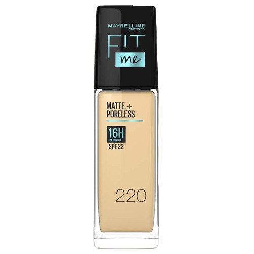 Fit Me Matte + Poreless Foundation 220 Natural Beige 1