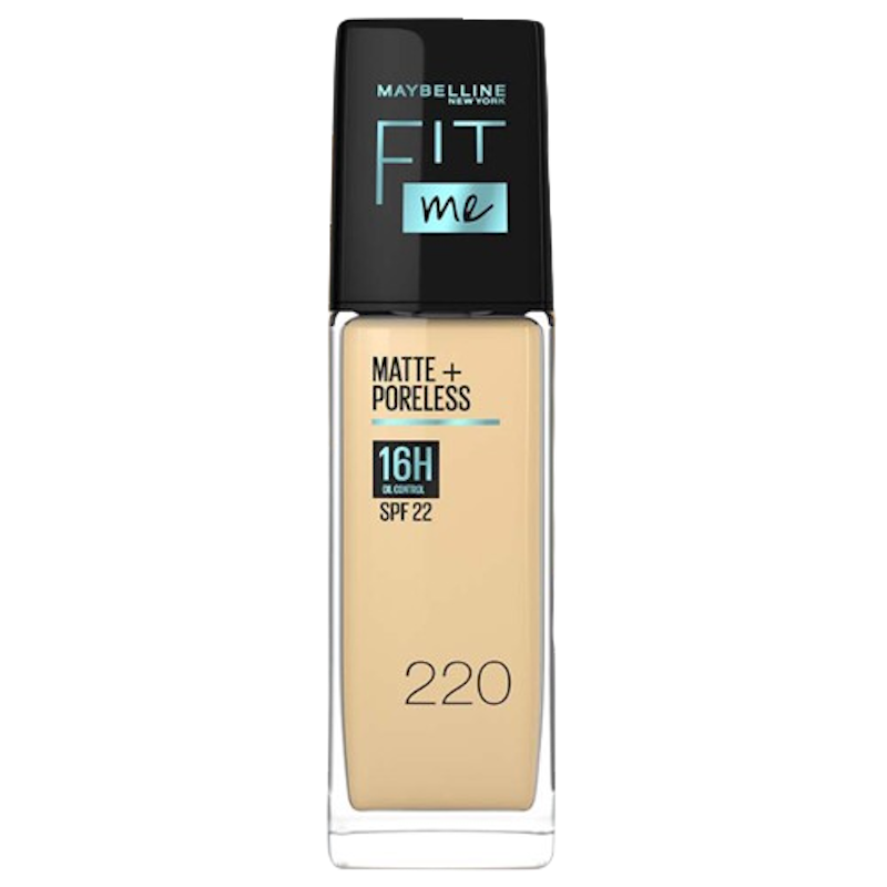 Fit Me Matte + Poreless Foundation 220 Natural Beige 1
