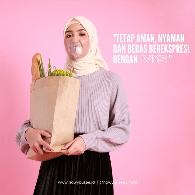 Now You See Headloop Masker Transparan