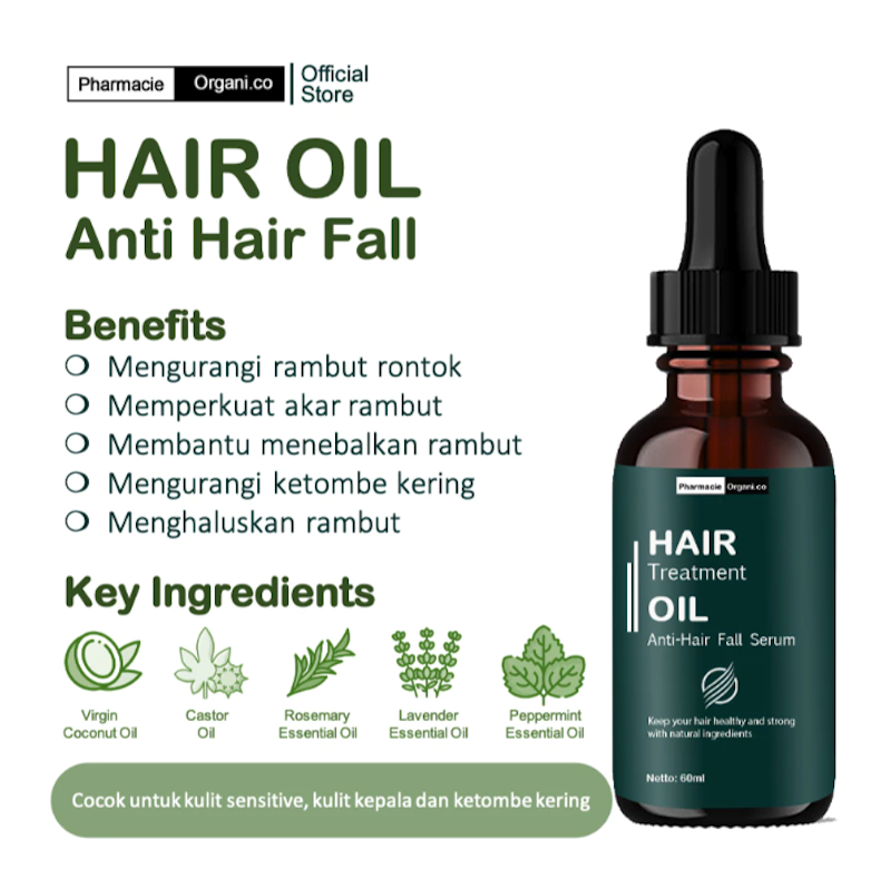 Pharmacie Organi.Co Hair Treatment Oil Anti-Hair Fall Serum