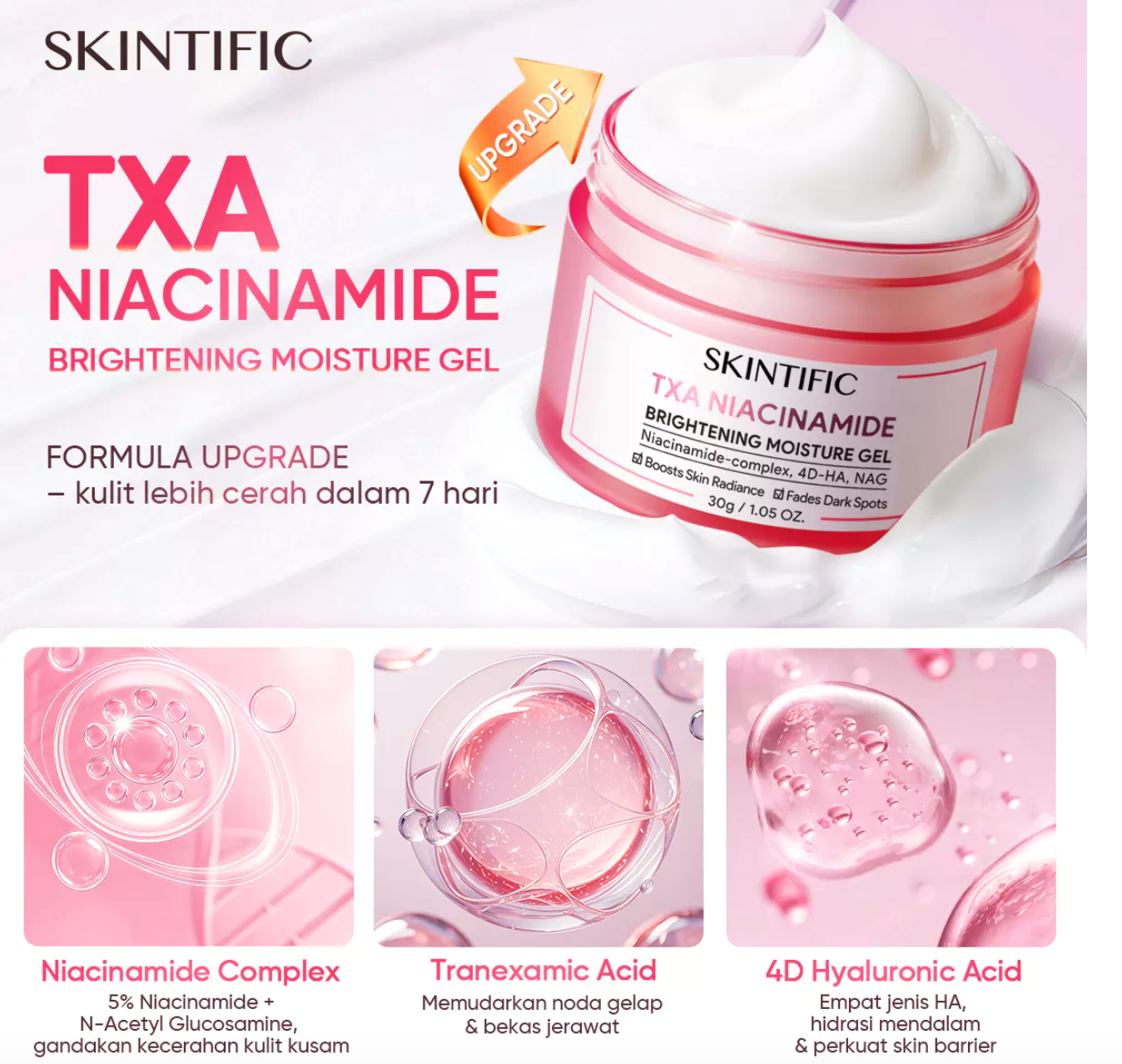 SKINTIFIC Cosmetics SKINTIFIC TXA Niacinamide Brightening Moisture Gel
