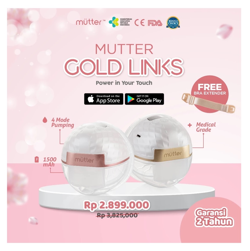 Mutter Mutter Gold Links Wearable Breast Pump Bundling