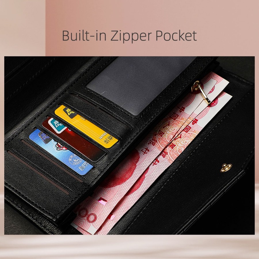 Dompet Wanita Twill Tiga Kali Lipat Panjang 4