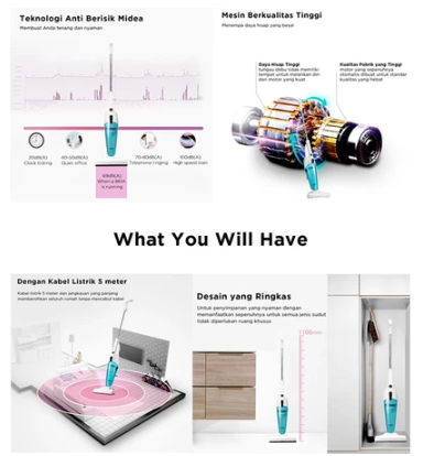 Midea 2 in 1 Vacuum Cleaner VC-SC861B