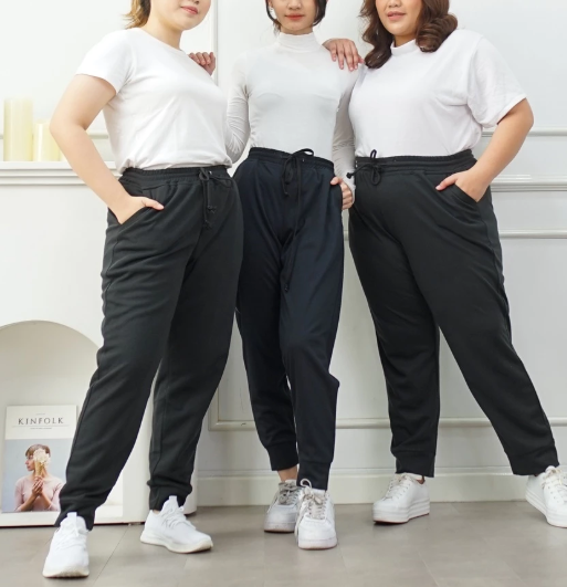 Cahaya Pelita Retailindo IE.DEMODE Milea Celana Jogger Panjang Hitam 