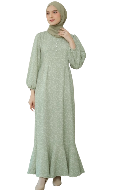 TA.FA.NA Jisso Dress Muslim Korea Bahan Crinkle