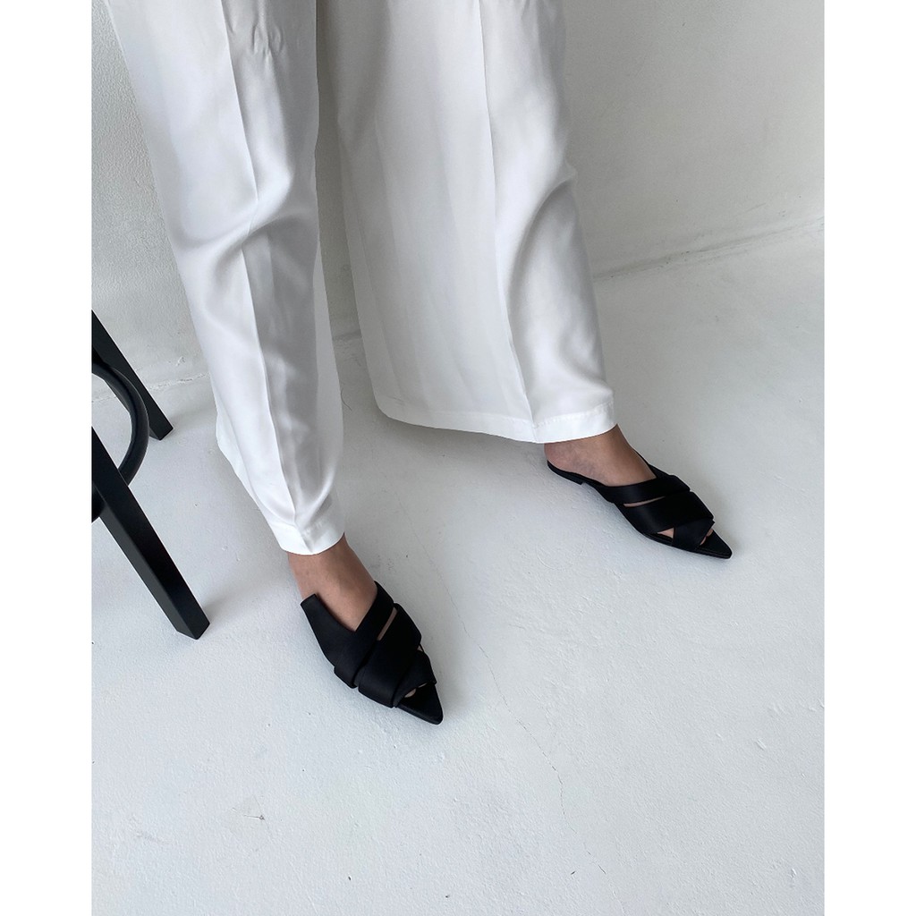 Mader Mader Open Toe Mules Satin