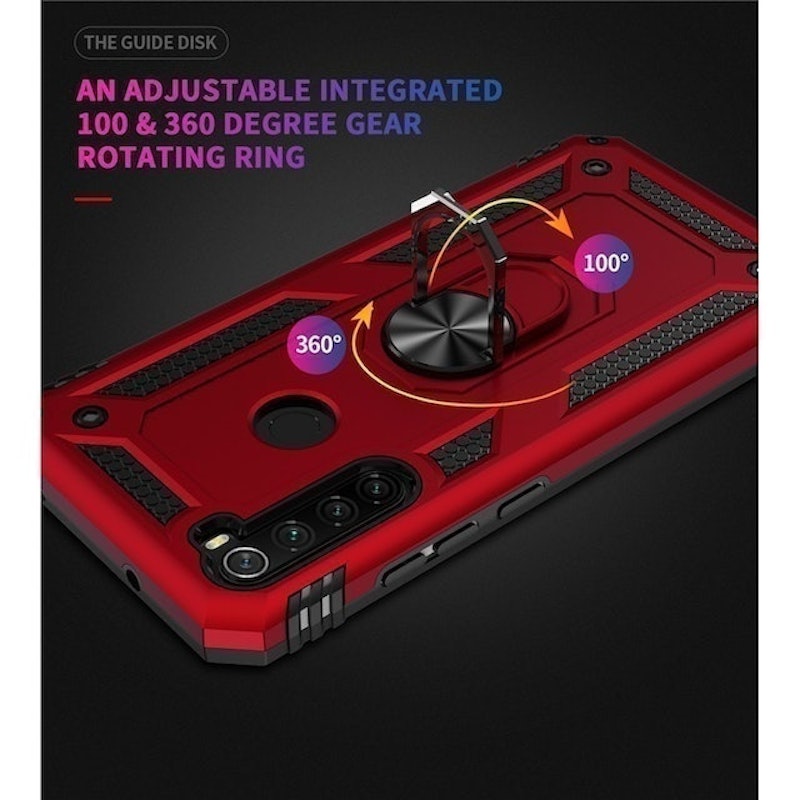 Xiaomi Redmi Note 8 Hardcase Ring Armor Kisckstand Hybrid 2