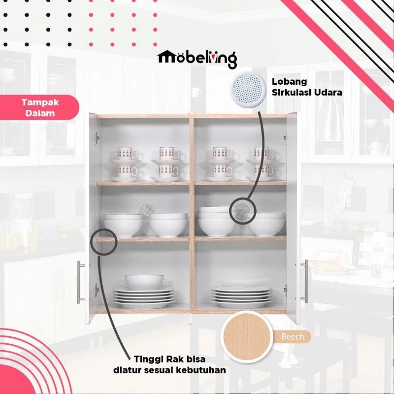  Möbeliving Furniture Kitchen Set Atas  0108
