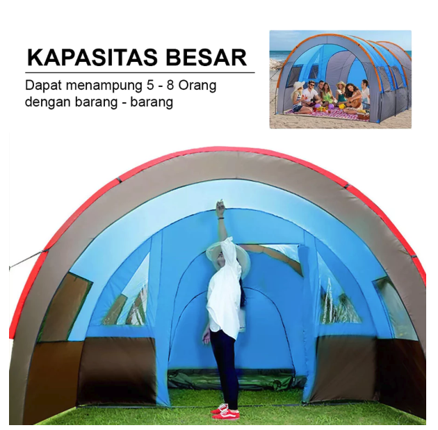  AERA Tenda Camping Tunnel 3 Ruang