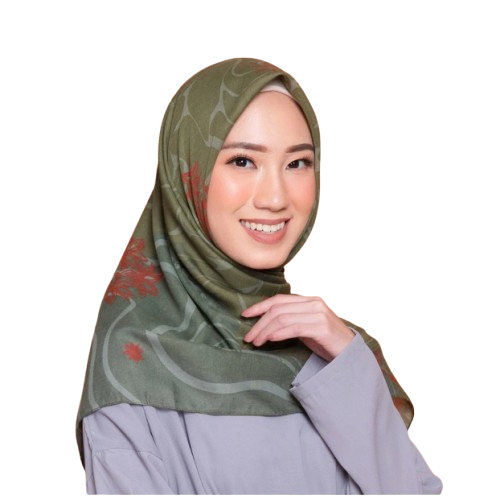 ZM Zaskia Mecca Maluku Olive Scarf