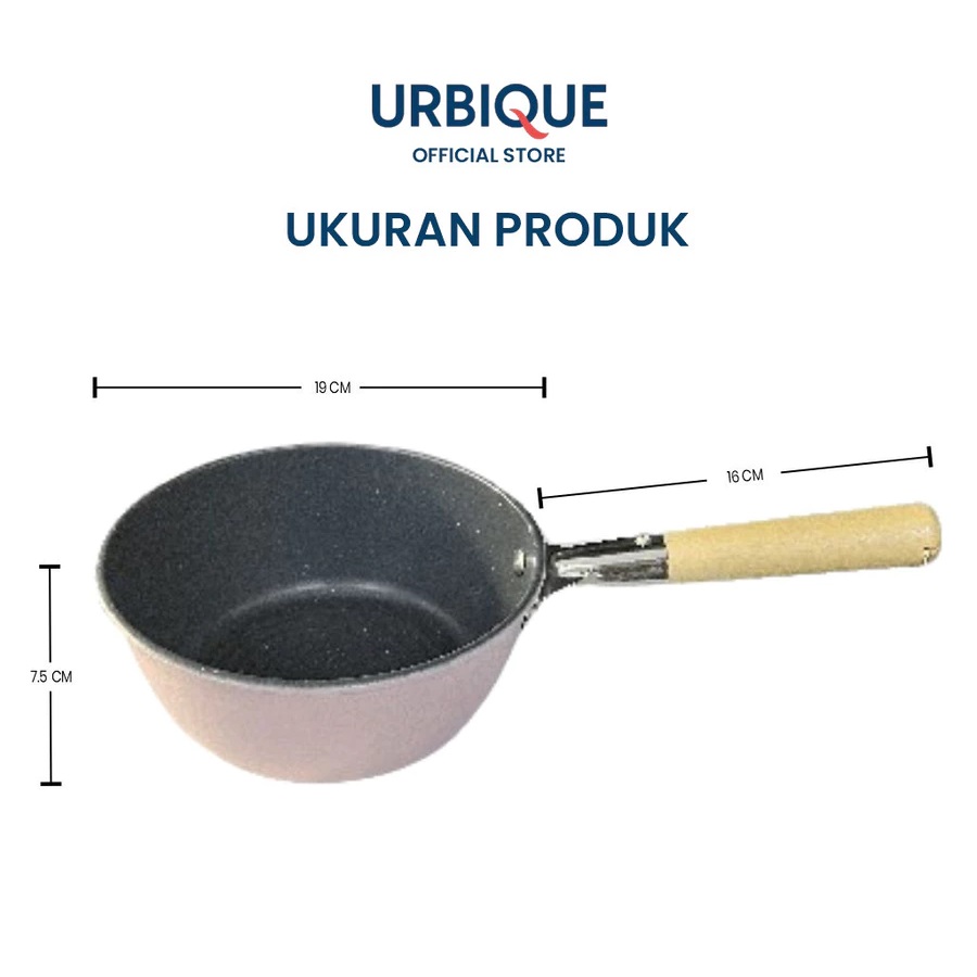 GSF Panci Susu Gagang Kayu 18 cm 2