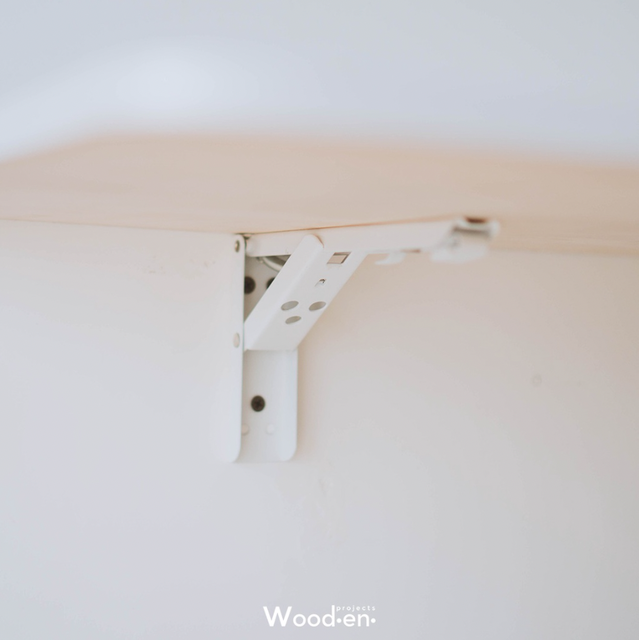 Wooden Projects Meja Belajar Tempel Dinding Serbaguna MJD1