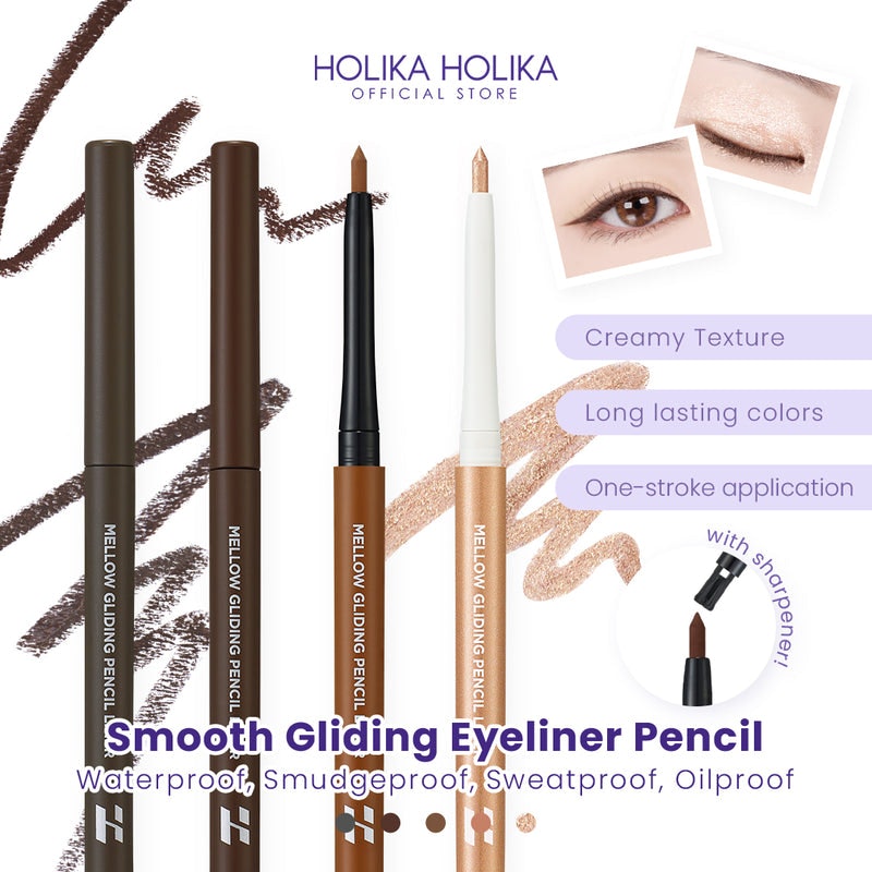 Mellow Gliding Pencil Liner Waterproof Eyeliner Pencil 2