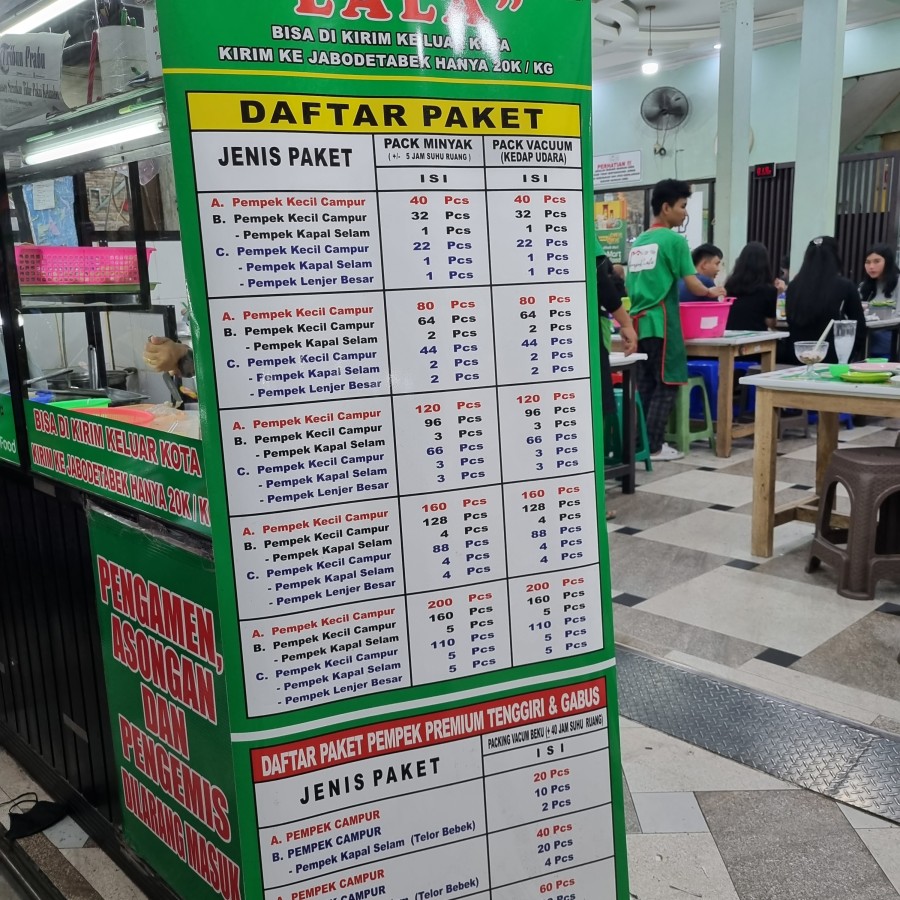 Pempek Lala Paket Isi 40 pcs Pempek Campur