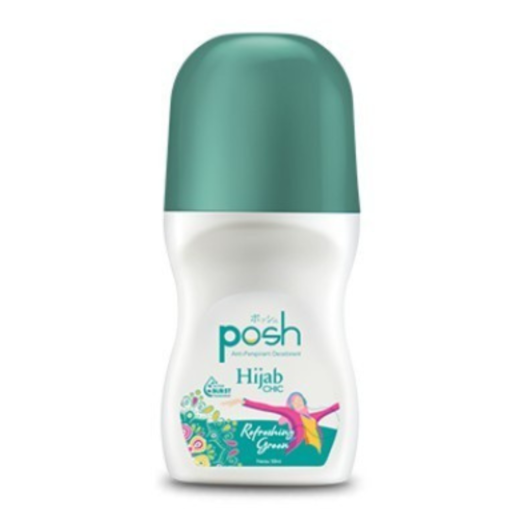 Posh Hijab Chic Roll On Deodoran Refreshing Green