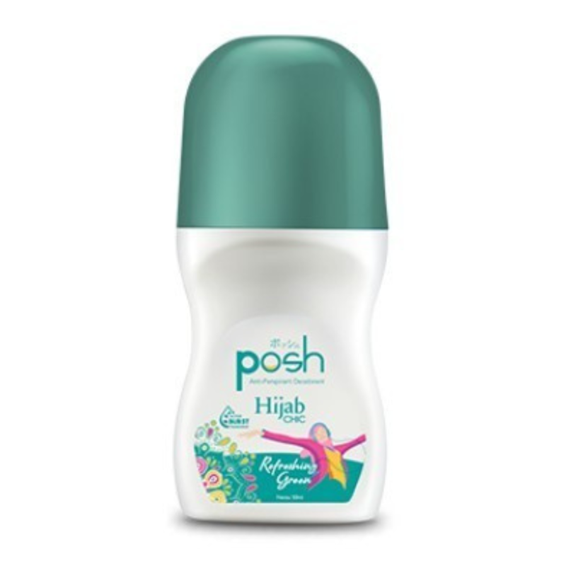 Posh Hijab Chic Roll On Deodoran Refreshing Green 1
