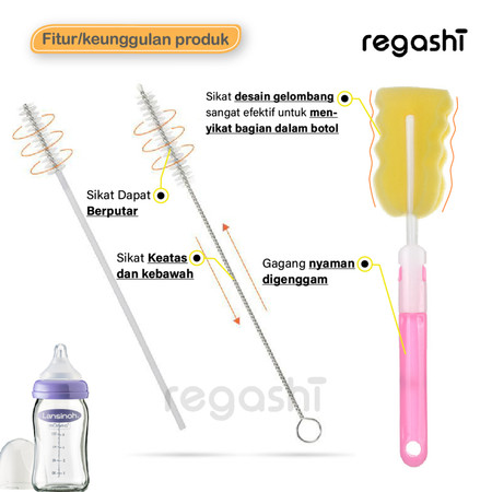  Regashi 7 in 1 Bottle Brush Set