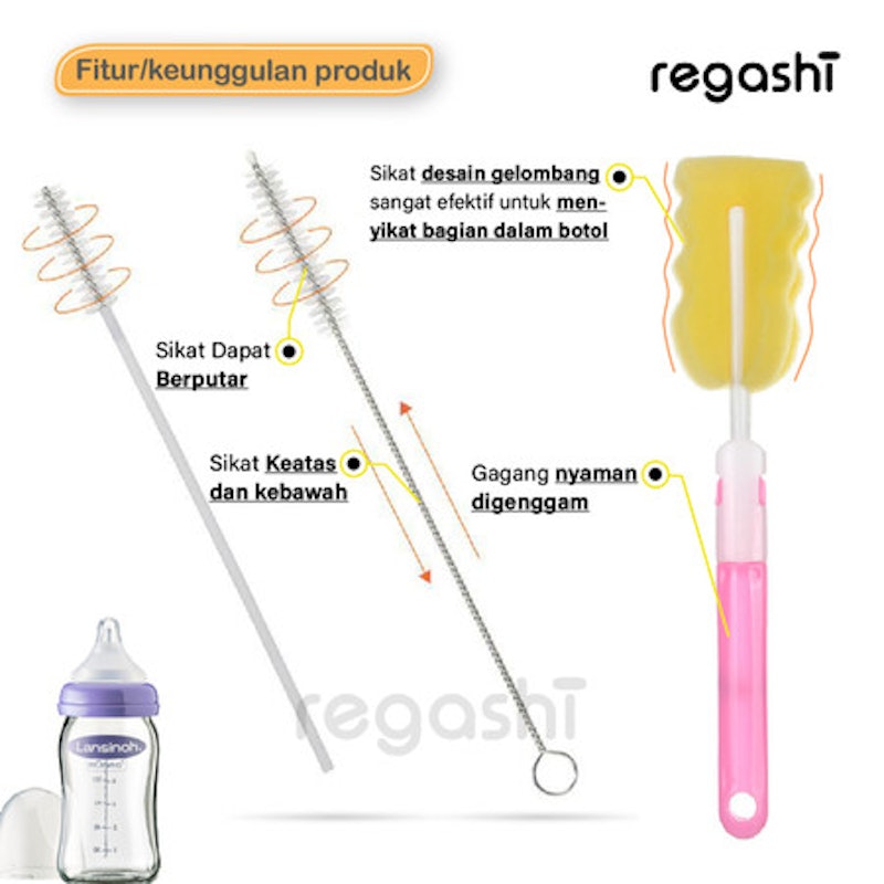 Regashi 7 in 1 Bottle Brush Set 4