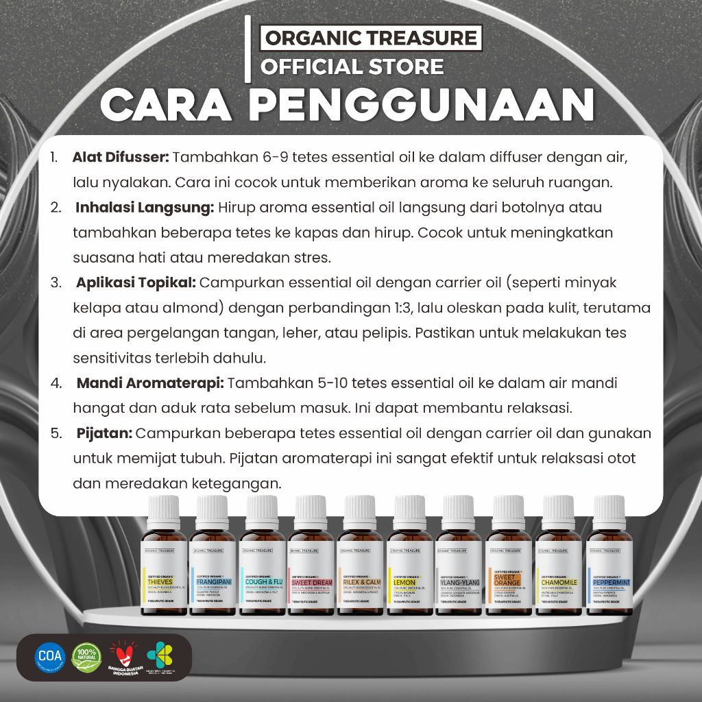 ORGANIC TREASURE Immune Booster Specialty Blend Essential Oil
