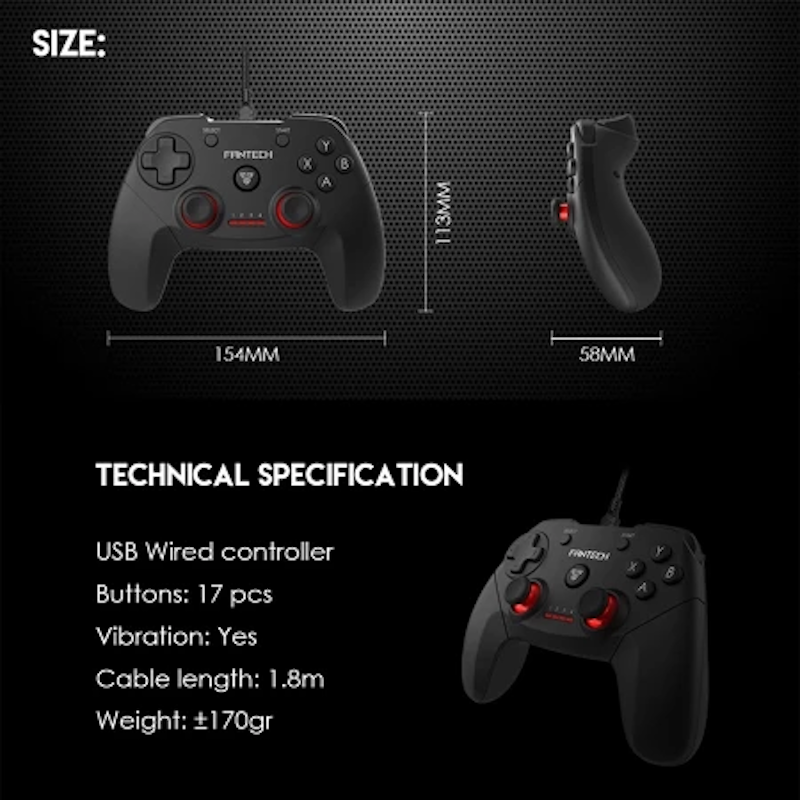 REVOLVER GP12 Gaming Controller Gamepad Joystick USB 3
