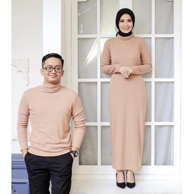 Turtleneck Couple Dress & Top