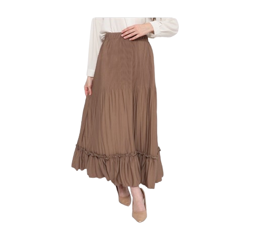 duapola Rok Panjang Plisket Remple ｜ 7276