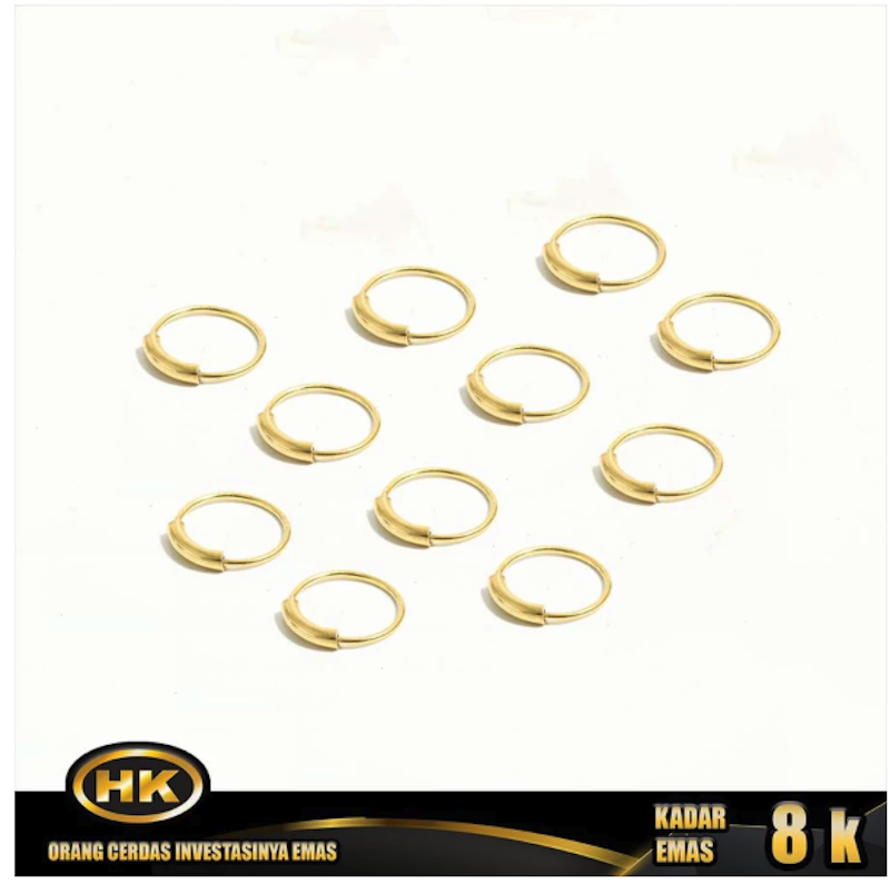 HK Mustika Gold Anting Emas 8K Tindik 3