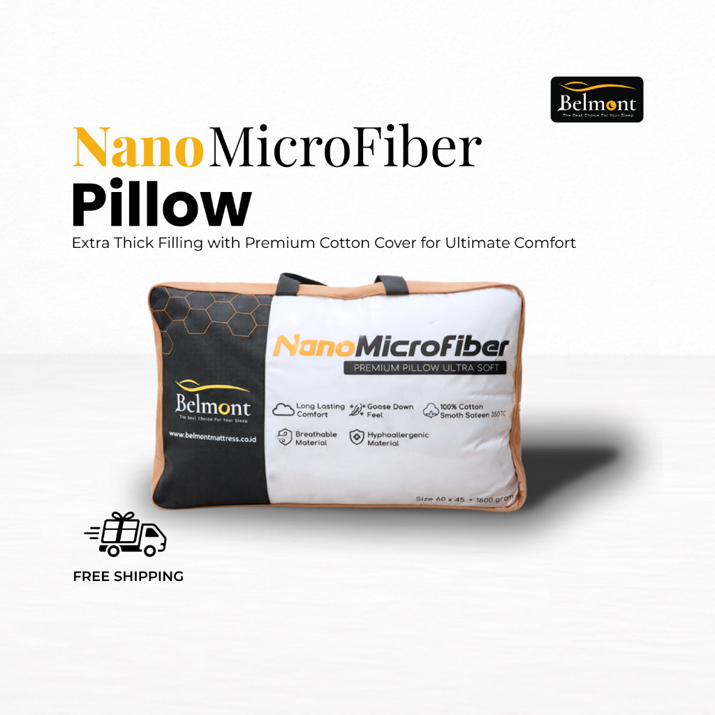 Belmont Mattress Intertama Perkasa Belmont Pillow Nanomicrofiber Ultra Soft Down Feel