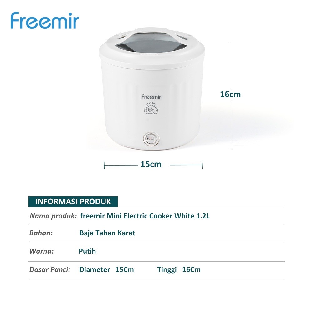 Dawey Etech Indonesia freemir Mini Cooker Panci Elektrik