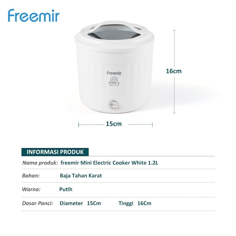 freemir Mini Cooker Panci Elektrik 5