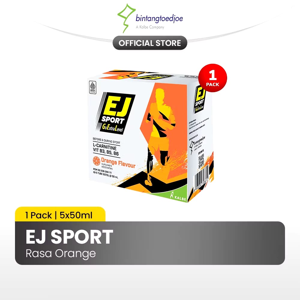 Bintang Toedjoe EJ Sport Energy Gel Orange Flavour 