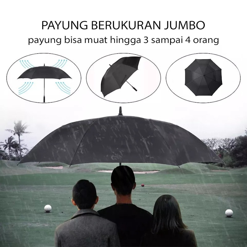 HUGO Payung Besar Jumbo Golf Otomatis 3