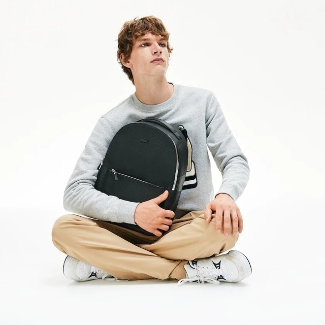 Men's Chantaco Soft Leather Zip Backpack 5