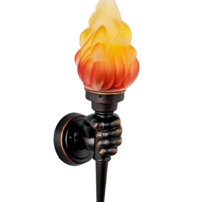 Lampu Dinding Api Obor Retro 2
