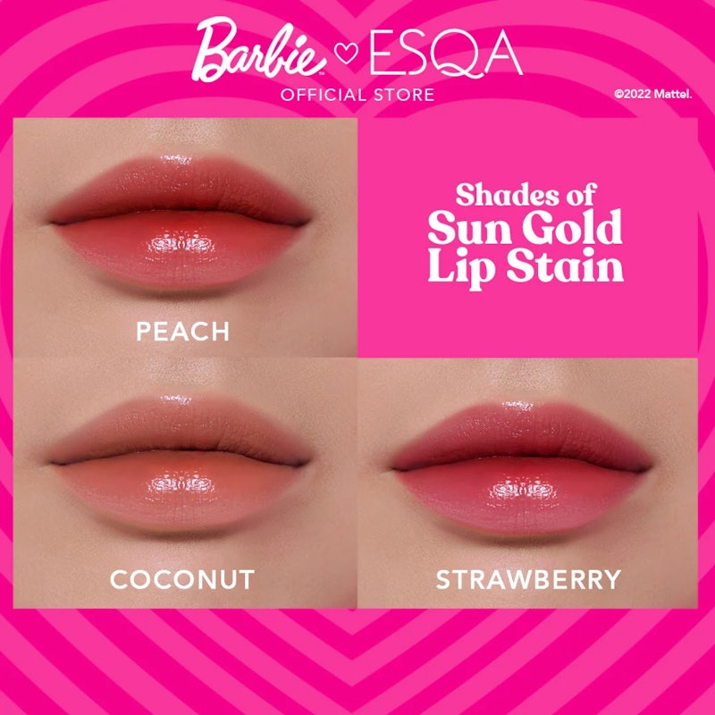 Barbie X ESQA Sun Gold Lip Stain - Coconut 3