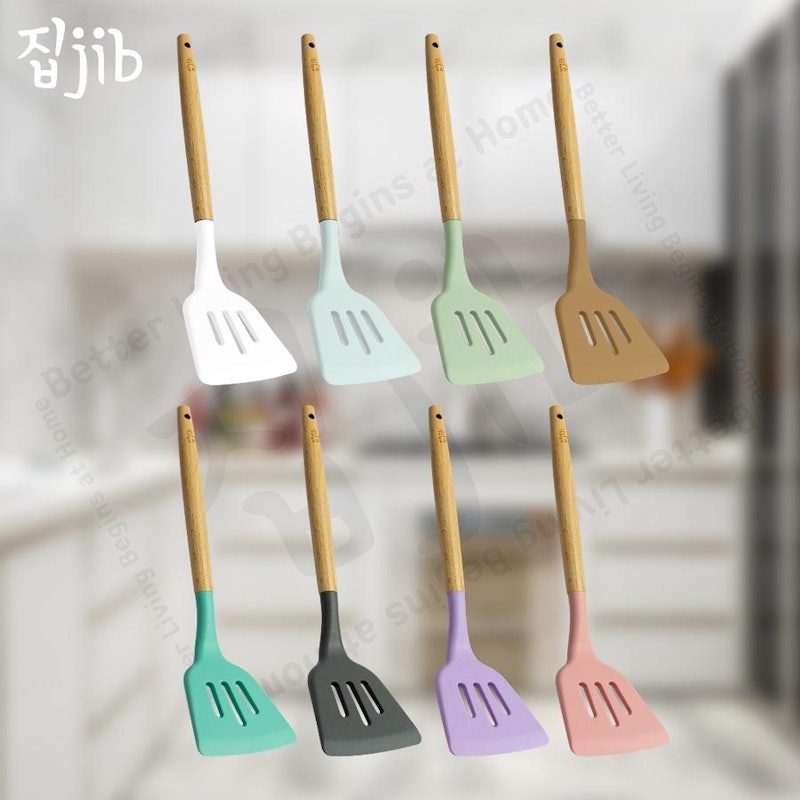 JIB Silicone Slotted Spatula 5