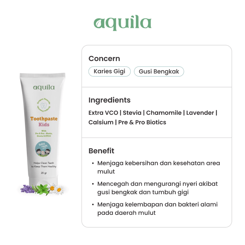 Aquila Toothpaste Kids Fluoride 5