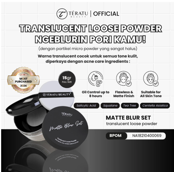 Fandi Universal Kosmekreasi Tératu Beauty Translucent Loose Powder