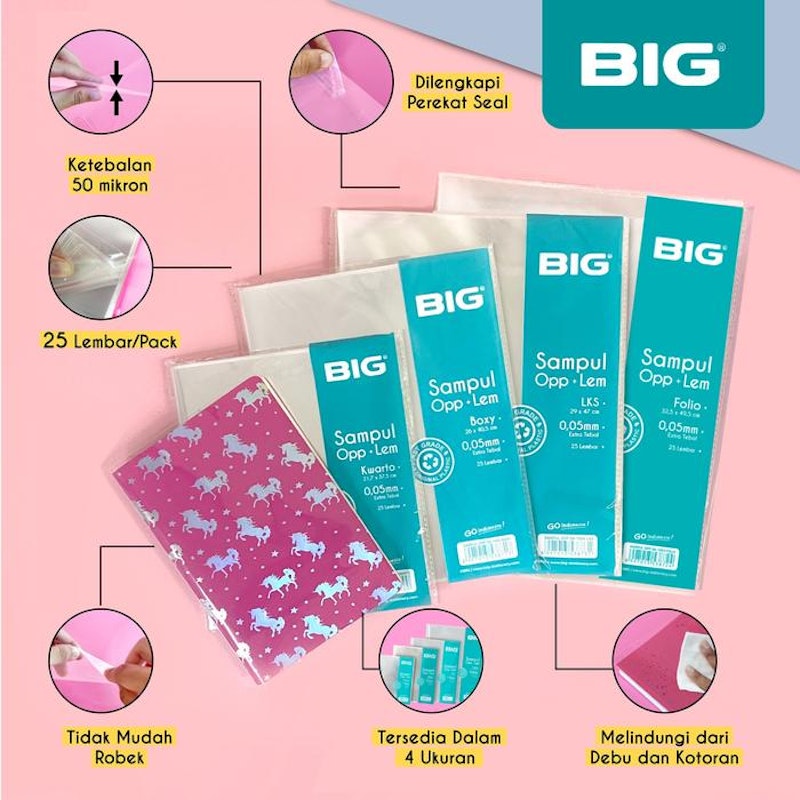 BIG Sampul Buku Plastik 3