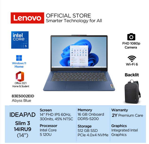 Lenovo IdeaPad Slim 3i 14IRU9