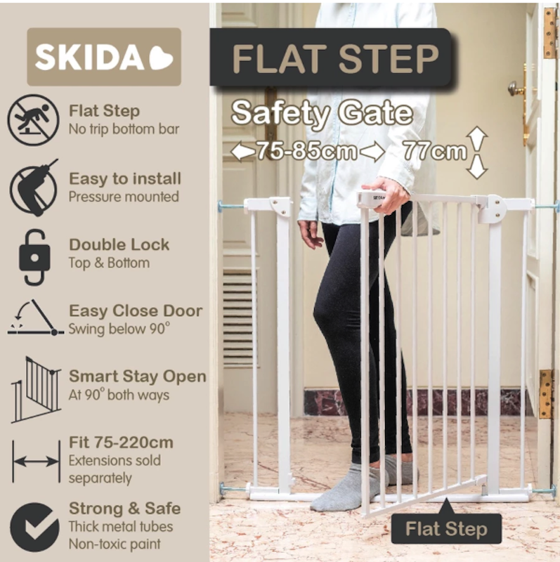 SKIDA Flat Step Safety Gate 2
