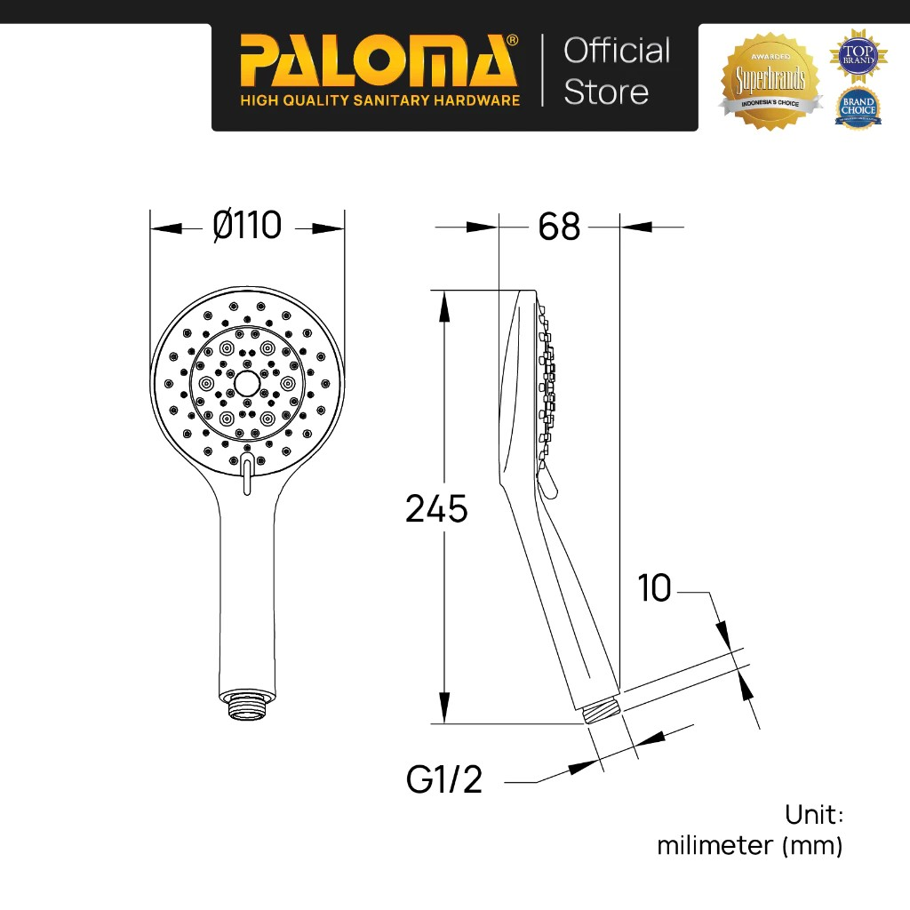 Paloma Hand Shower 5