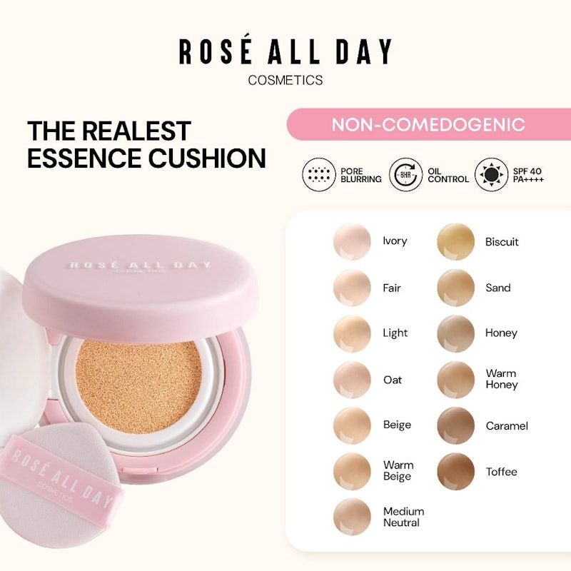 Rosé All Day The Realest Lightweight Essence Cushion Medium Neutral 2