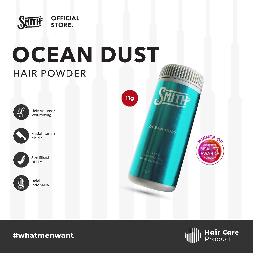 Kreasi Kebanggan Bangsa Smith Ocean Dust Styling & Volumizing Hair Powder