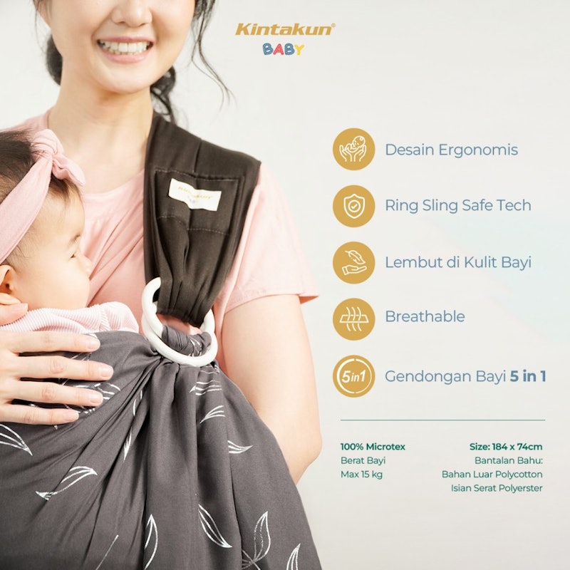 Kintakun Baby Ring Sling 184 x 74 2