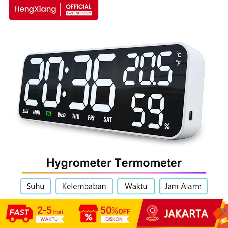 Hengxiang Jam Dinding Digital 5