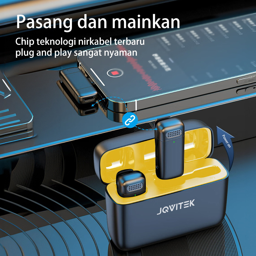 Jqvitek Jqvitek Mikrofon Lavalier Nirkabel for Apple LM03