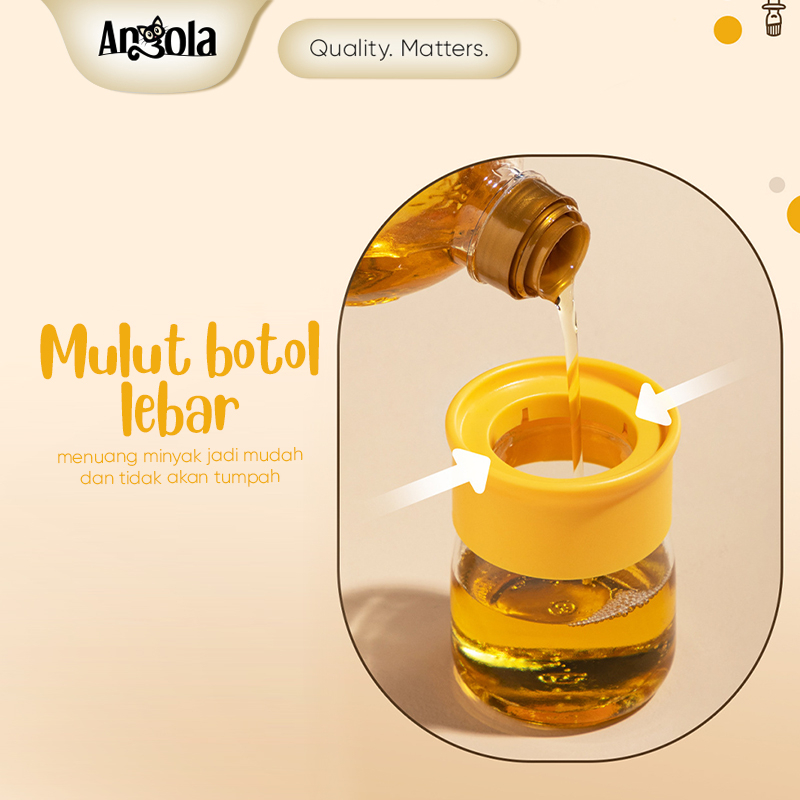  ANGOLA Botol Minyak Dengan Kuas  E08 